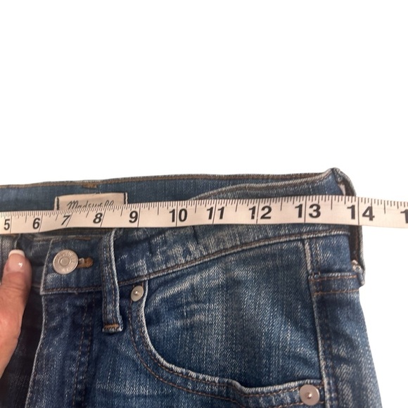 Madewell High Rise Skinny Crop Distressed Jeans Sz 26 - Picture 11 of 13